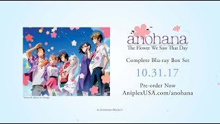 anohana  The Flower We Saw That Day  TV Series English Dub Trailer [upl. by Lekkim]