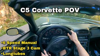 LOUD C5 Corvette 6 Speed Manual POV Driving  RAW AUDIO  NO TALKING [upl. by Ielarol]