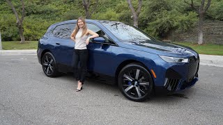 New 2025 BMW iX xDrive50 Review  21quot Aero Wheels  300 Mile Range  Test Drive Review with Eriika [upl. by Anum]