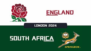 ENGLAND vs SOUTH AFRICA I London 2024  Rugby Challenge 4 [upl. by Morry372]