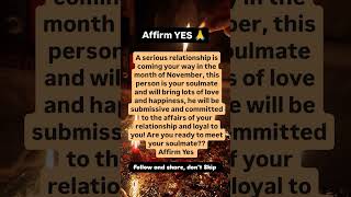 Affirm YES 🙏👩‍❤️‍💋‍👩❤️ manifestation affirmations shorts tarotreading tarot spiritual fyp [upl. by Stedt]