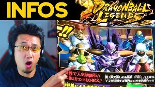 INFOS DRAGON BALL LEGENDS  les nouveaux Sparking [upl. by Mehalek]