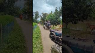 New Traditional Power Tiller Driving Challenge 🙀🙀funny shorts machine [upl. by Niklaus]