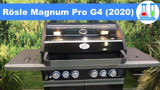 Weltneuheit Rösle Gasgrill quotMagnumquot Pro G4 Modell 2020  Vorstellung auf der Spoga  deutsch [upl. by Nalliuq]