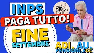 Pagamenti INPS fine settembre Assegno Unico ADI NASpI  Ecc [upl. by Laden]