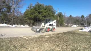 Bobcat S250 Sweeping Driveway [upl. by Genaro]