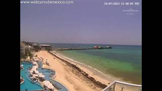 Playa del Carmen EN VIVO  Vista panorámica Webcams de México [upl. by Doughty378]