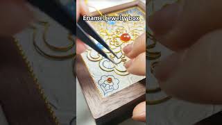 Enamel jewelry box enameljewelry handmade gift jewelry [upl. by Alamaj]