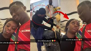 Ohh ndeysane Doudou série Adja avec sa femme Binette à laéroport ndeysane [upl. by Adlar788]