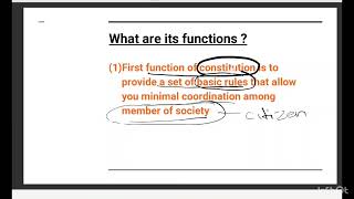 class 11 chapter 1  constitution why and how [upl. by Atirahs]