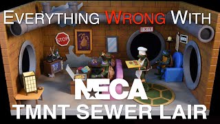 Everything Wrong With NECA TMNT Sewer Lair Living Room Diorama [upl. by Niessuh]