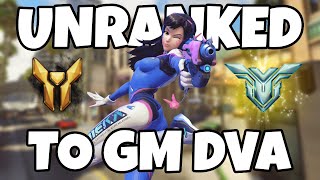 Educational Unranked to GM DVA 85 WINRATE Pt 1  Overwatch 2 [upl. by Jeno954]