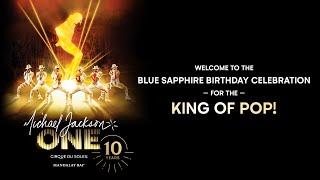 Michael Jackson ONE MJBlueSapphire Celebration of The King of Pops Birthday 82923 [upl. by Colwen597]