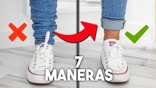 Cómo DOBLAR el BAJO de los PANTALONES 👖✅ 7 Maneras [upl. by Gnilrad192]