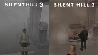 Silent Hill 2 vs Silent Hill 3 Map Comparison [upl. by Oiuqise140]