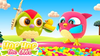 Baby learning videos amp baby cartoon full episodes  Hop Hop the owl amp funny cartoons for kids [upl. by Ardnosac]