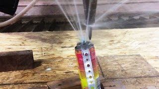 Silly String vs A Waterjet [upl. by Dacie258]