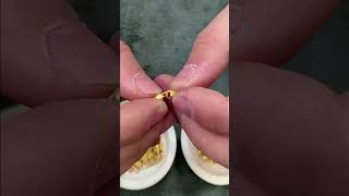 24k Gold Jewelry Making Process 🔥🔨 gold shorts gold viral video silver jewellry Reels [upl. by Esiahc]