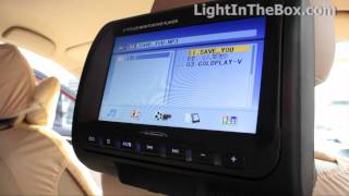 Car Headrest DVD Player From LightInTheBox [upl. by Siraved]