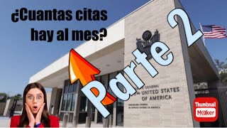 ¿Cuantas visas para residencia emite la embajada al mes parte 2 [upl. by Panthia]