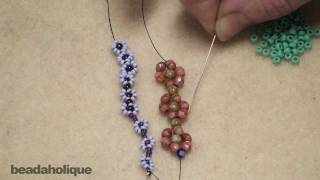 How to Bead Weave a Daisy Chain [upl. by Buonomo]