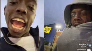 Bobby Shmurda Doing The “Shmurda Wiggle” In Best Buy Parking Lot [upl. by Libove]