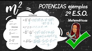 💪POTENCIAS💪 ejemplos 2 ESO👀 [upl. by Ohaus]