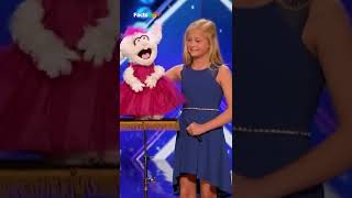 Darci Lynne Singing Ventriloquist Get Golden Buzzer  Americas Got Talent [upl. by Wenonah381]