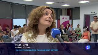 Presentación de las gafas de realidad virtual en informativo de RTVE [upl. by Nageet]