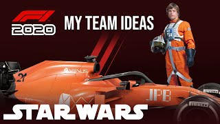 F1 2020  My Team Career Mode Livery Ideas BMW Peugeot Star Wars Rebel Alliance [upl. by Atirehs]