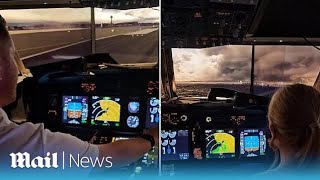 Dad builds £25000 flight simulator at home after being told he wasnt clever enough to be a pilot [upl. by Airdnahc]