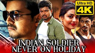 Indian Soldier Never On Holiday 4K Ultra HD  Vijay Action Hindi Dubbed Movie  Kajal Aggarwal [upl. by Engapmahc]