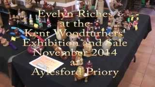 Evelyn Riches at the Kent Woodturners Exhibition and Sale  Nov 14 [upl. by Dor]