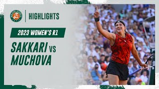 Muchova vs Sakkari Round 1 Highlights  RolandGarros 2023 [upl. by Sutherlan584]