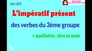 Limpératif présent des verbes du 3ème groupe [upl. by Raddie]