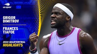 Grigor Dimitrov vs Frances Tiafoe Highlights  2024 US Open Quarterfinal [upl. by Weiner353]