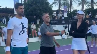 Indian Wells 2024 Novak Djokovic On Court Interview Before The Start of 2024 Indian Wells [upl. by Airamzul]