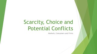 Scarcity Choice and Potential Conflicts  Pearson Edexcel Economics B ALevel [upl. by Kappel785]