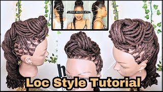 Dope 3 Pony Braided Loc Style  Inspired by The Chic Natural  Easy amp Simple Hairstyle Tutorial [upl. by Tutt]