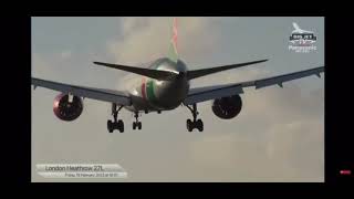 Kenya Airways Pilot Magnificently Lands Plane Against Storm Eunice in UK [upl. by Aynor]