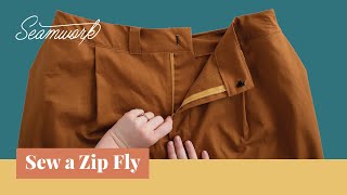 Sewing Tutorial How to Sew a Zipper Fly [upl. by Loma]