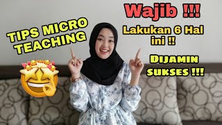 Tips Sukses Micro Teaching  Lakukan Hal Ini  🤩 [upl. by Aynnat411]