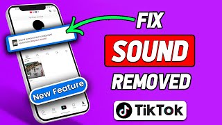 How To Fix TikTok Sound Removed  Muted 2024 Updated [upl. by Naitsirt501]