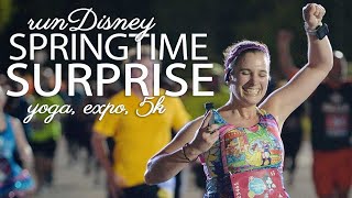 runDisney Springtime Surprise  SUNRISE YOGA EXPO amp 5K 2022 [upl. by Ecnesse]