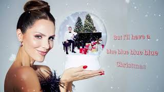 David Foster amp Katharine McPhee  Blue Christmas Lyric Video [upl. by Yanehs668]