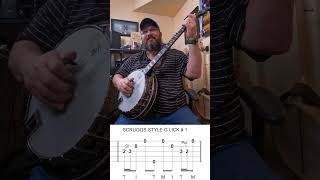 BANJO LICKS FOR BEGINNERS SCRUGGS STYLE G LICK [upl. by Yezdnil941]