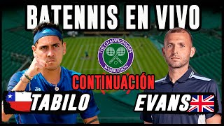 Tabilo vs Evans  Wimbledon  Reacción en vivo [upl. by Nirok517]