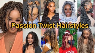 Twist Hairstyles you should try in 2024  Passion Twist Hairstyles for Black Women [upl. by Ymeon]