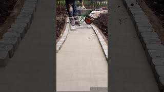 Laying paving stones The trac stones Paving stonesconstruction diy satisfying wor blockwork [upl. by Jedthus]