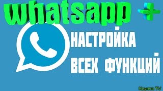 Настройка whatsapp plus Включение всех функций ватсап плюс [upl. by Evadnee437]